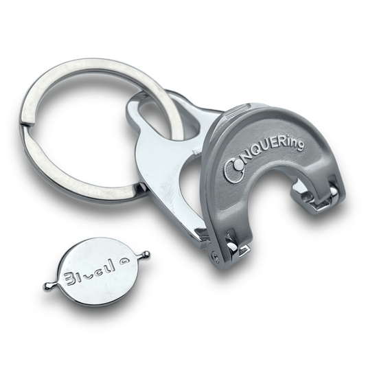 CONQUERing Keychain; Silver