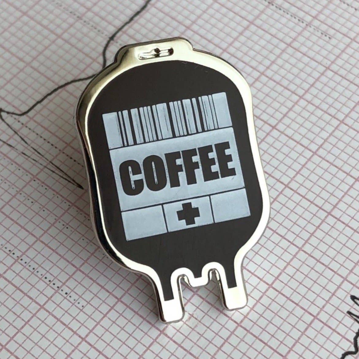 Coffee IV Stat Pin