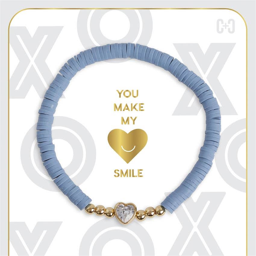 You Make My Heart Smile Stretch Bracelet