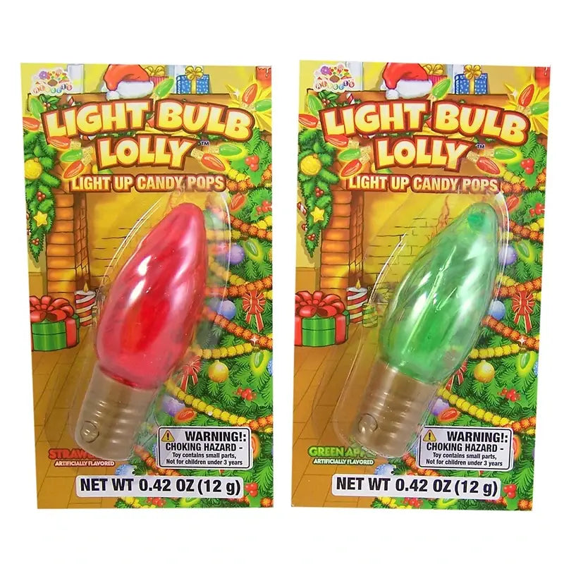 Light Bulb Christmas Lollies