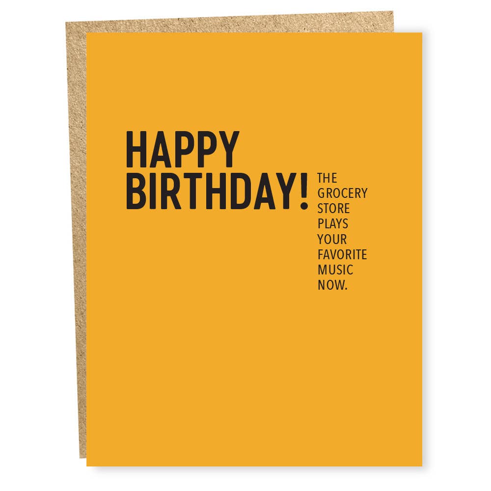 Grocery Store Birthday Card