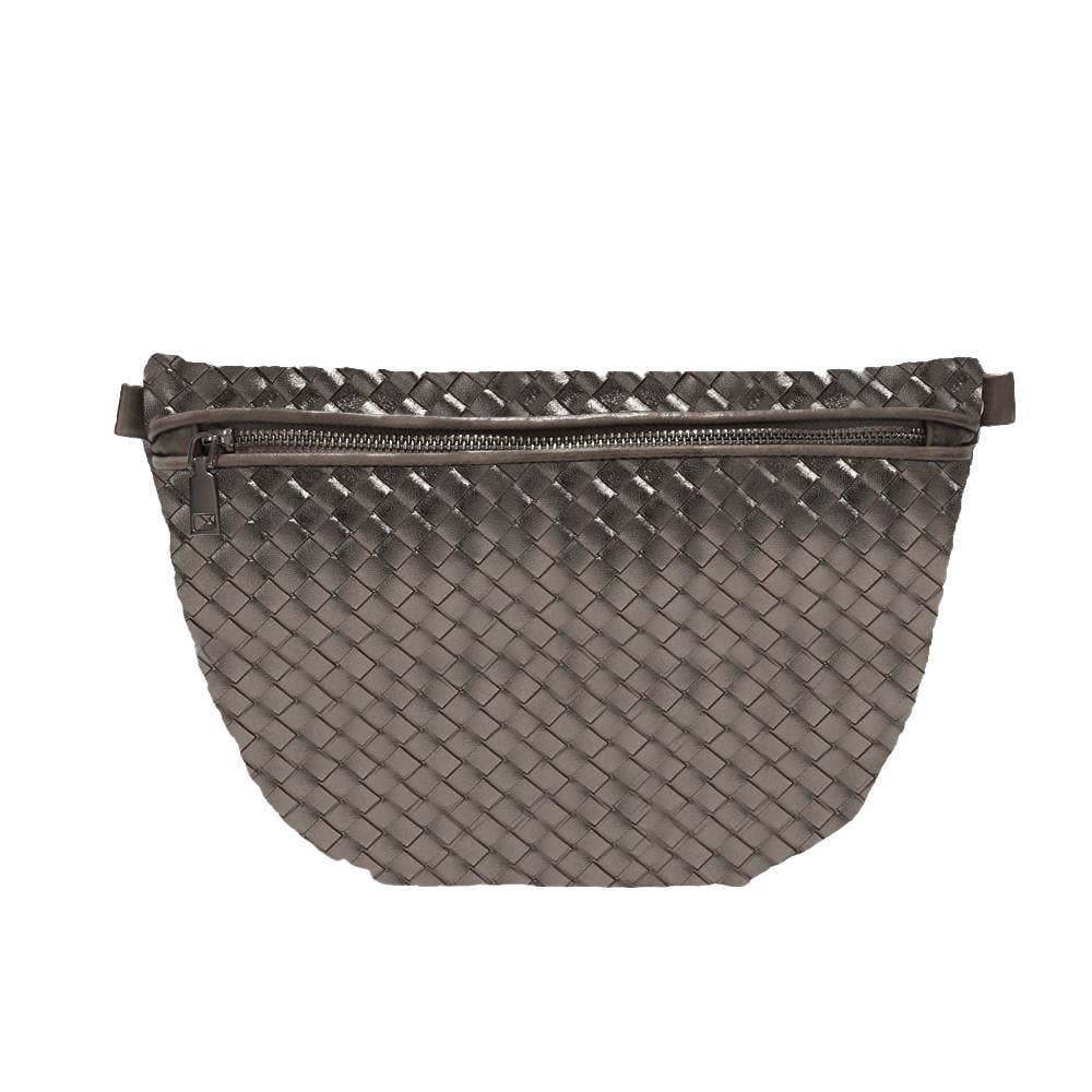 Westlyn Woven Bum Bag Metallic Gunmetal