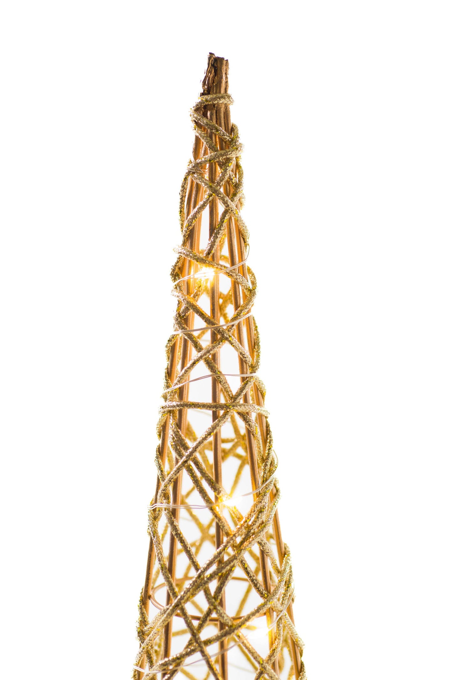 Gold Wire LED Tree Set