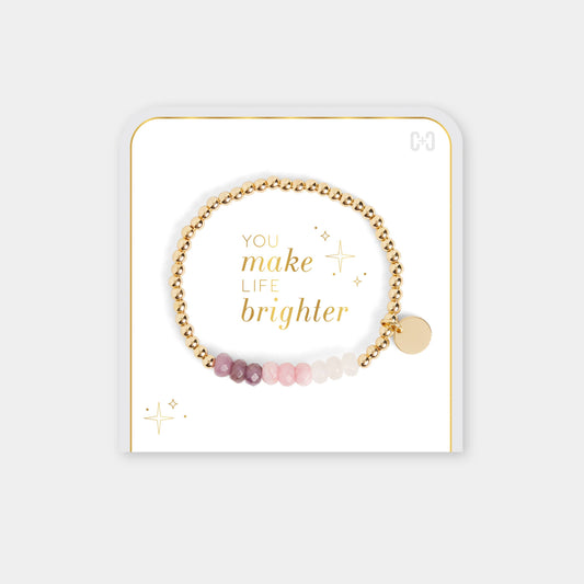 You Make Life Brighter Adjustable Bracelet