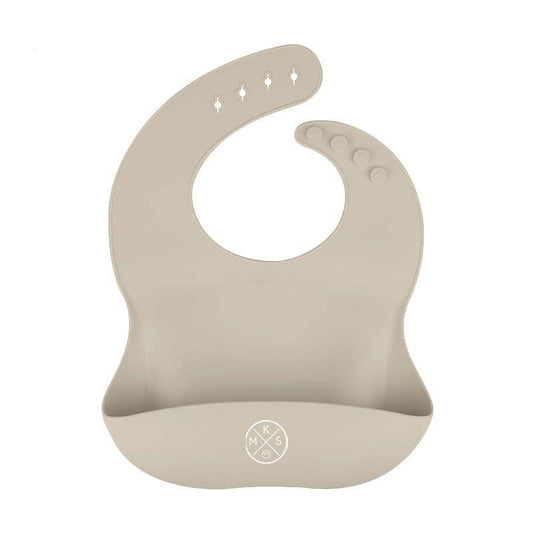 Ash Silicone Pocket Bib