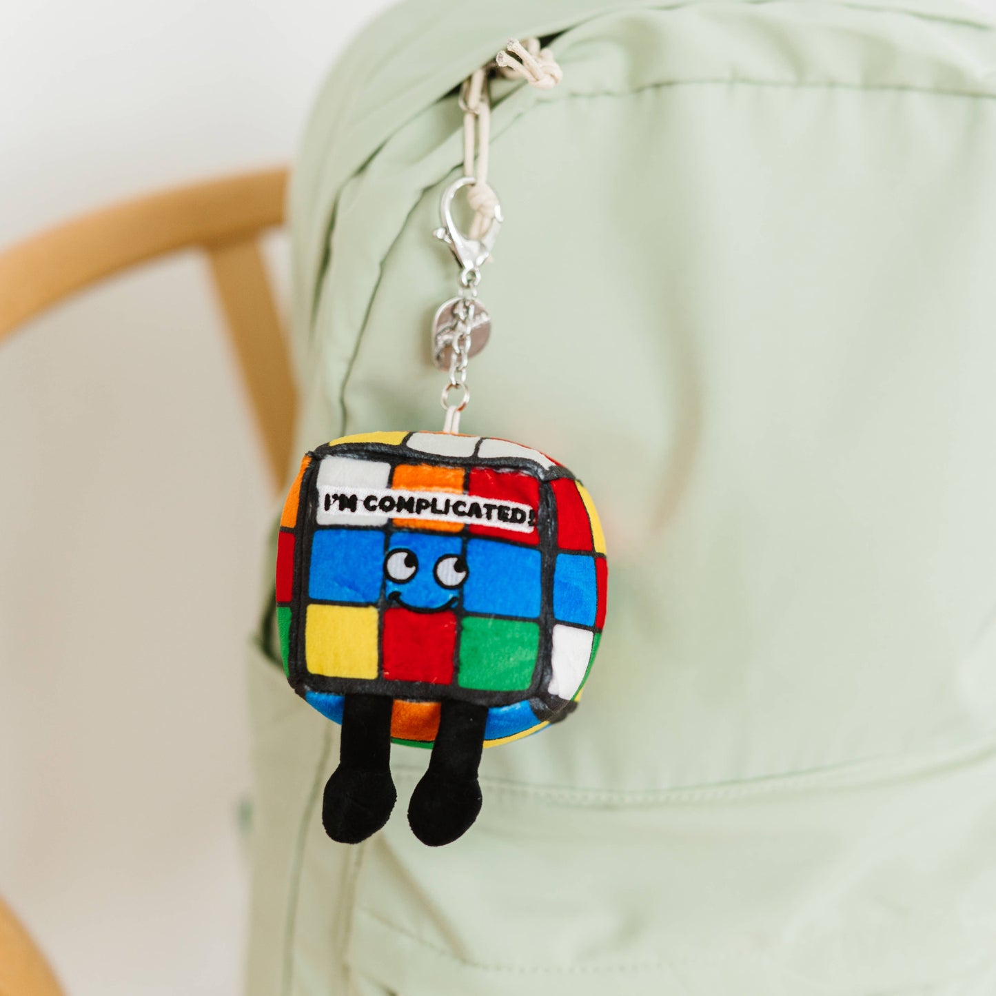 Puzzle Cube Plush Bag Charm