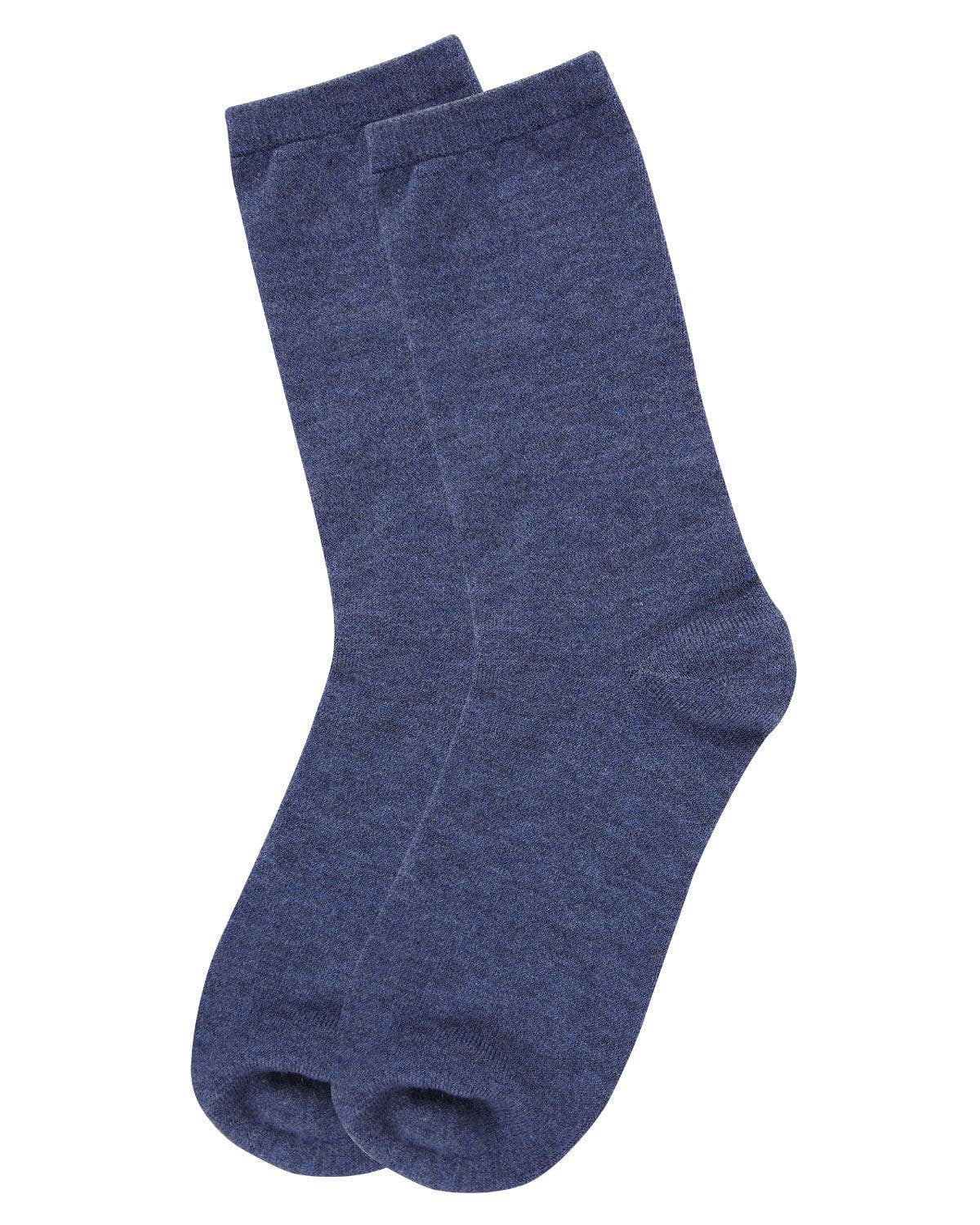 Flatknit Cashmere Crew Sock Size 9-11 Hemp Heather