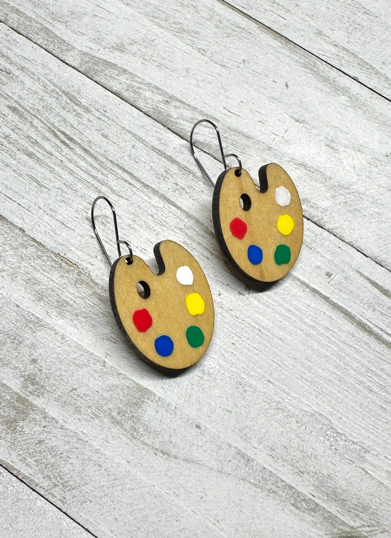 Art Palette Dangle Earrings