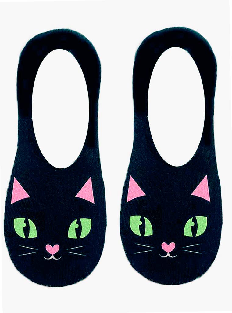 Black Kitty Liner Socks