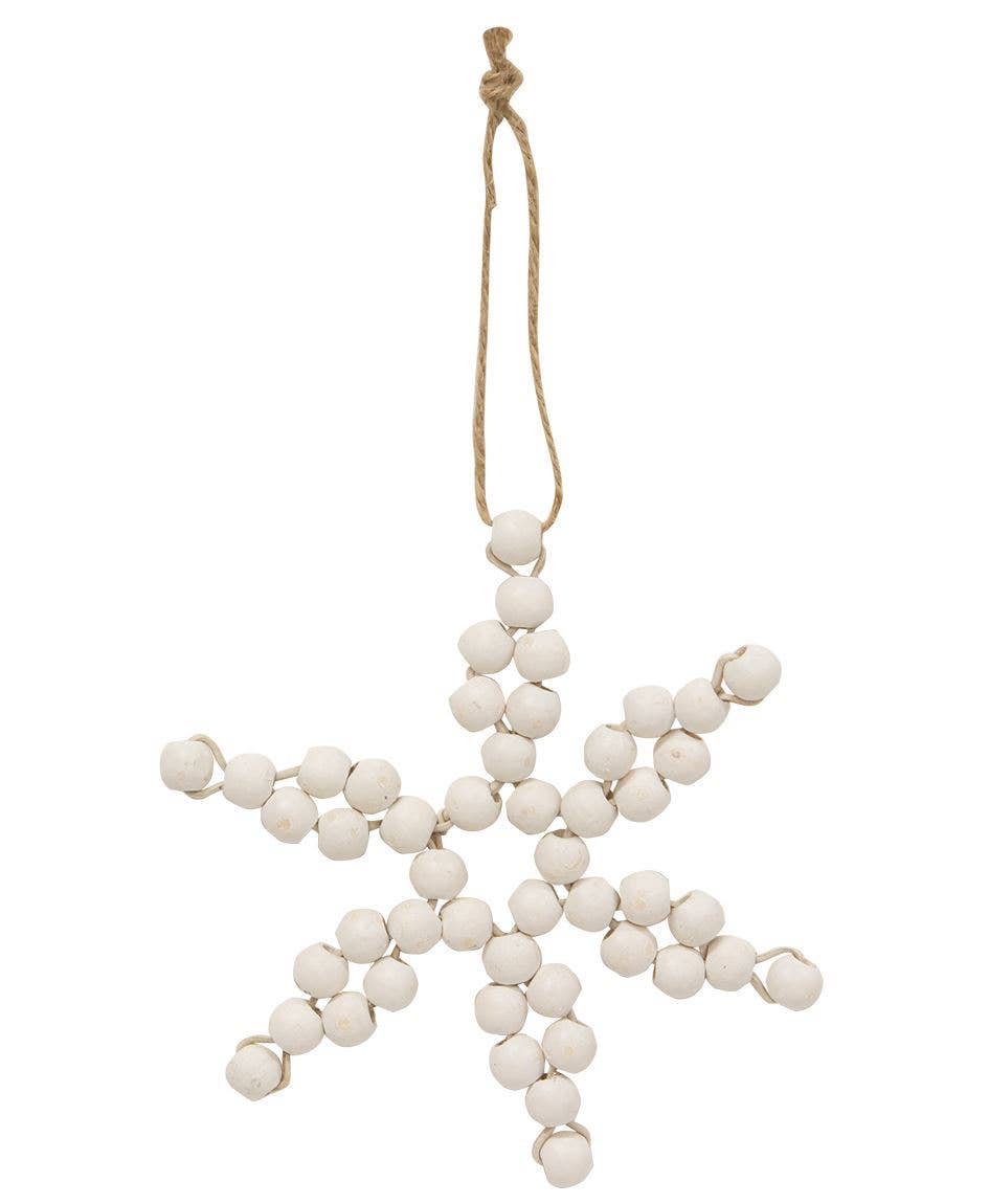 Bead Snowflake Christmas Ornament