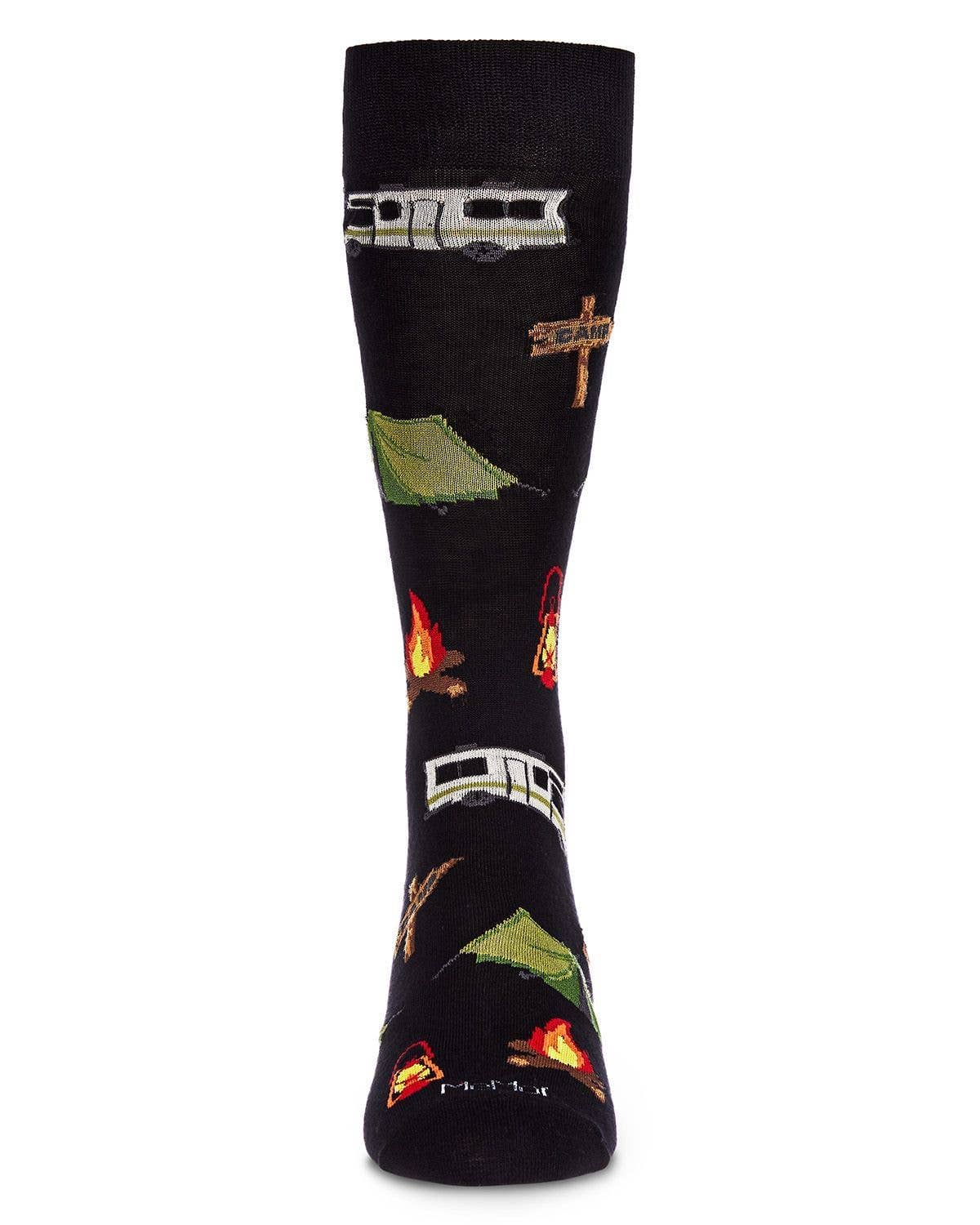 Happy Camper Bamboo Blend Men's Crew Socks Size 10-13