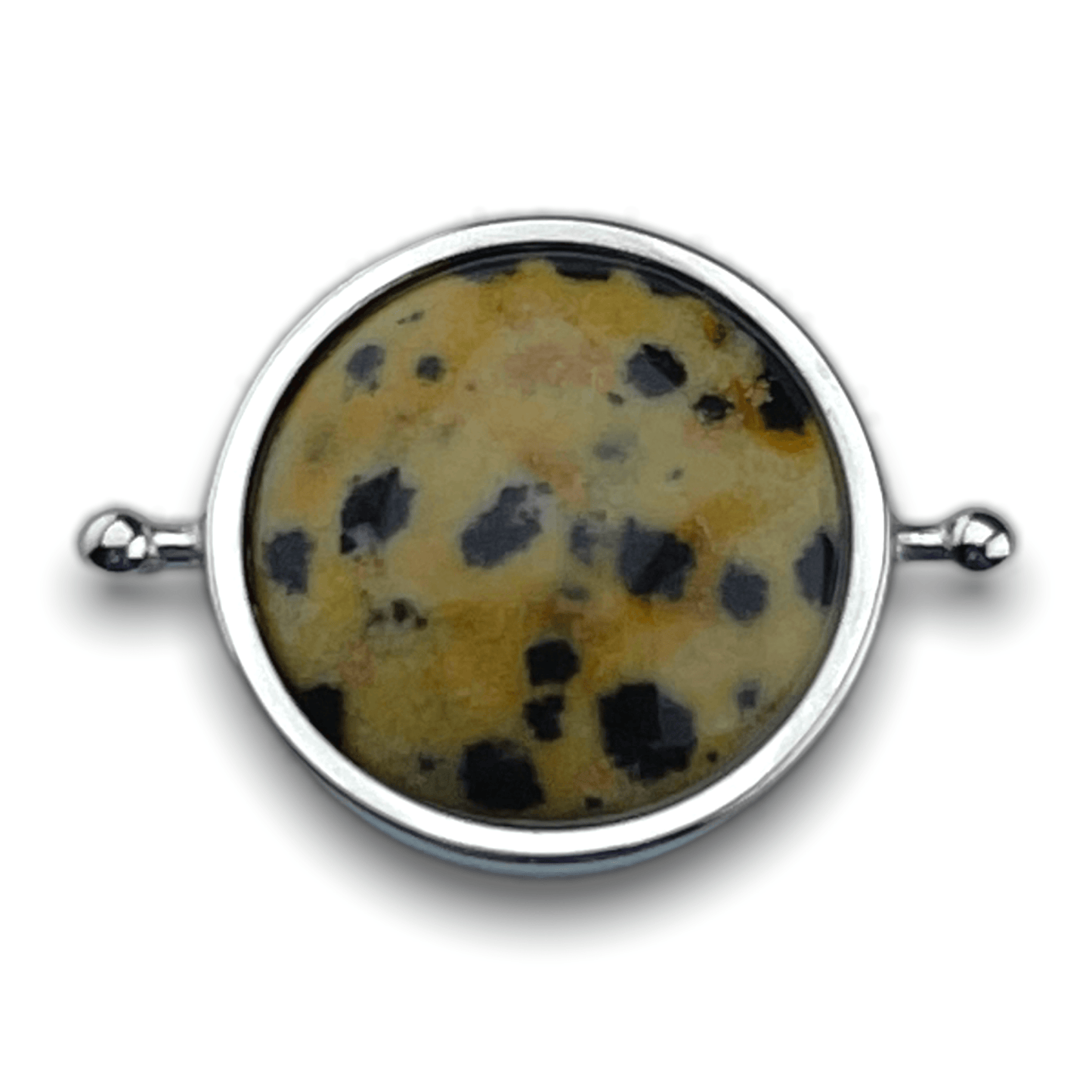 Silver Dalmatian Jasper Crystal Element