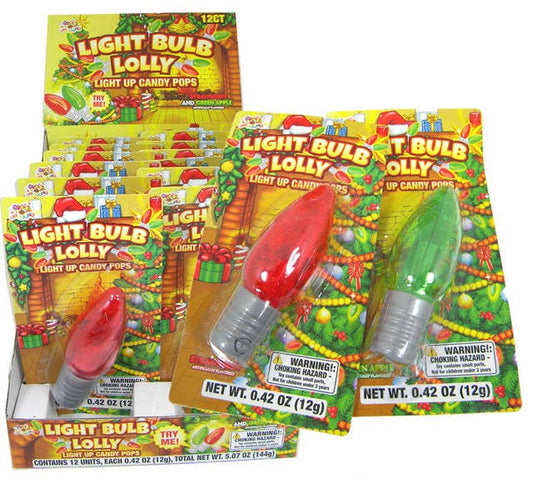 Light Bulb Christmas Lollies