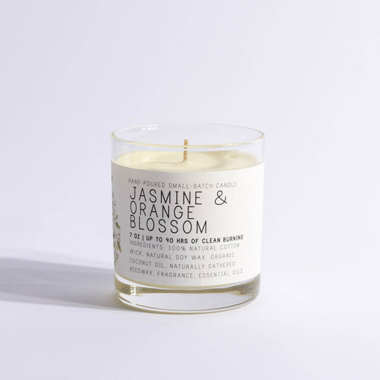 Jasmine and Orange Blossom Candle in 7 oz Jar