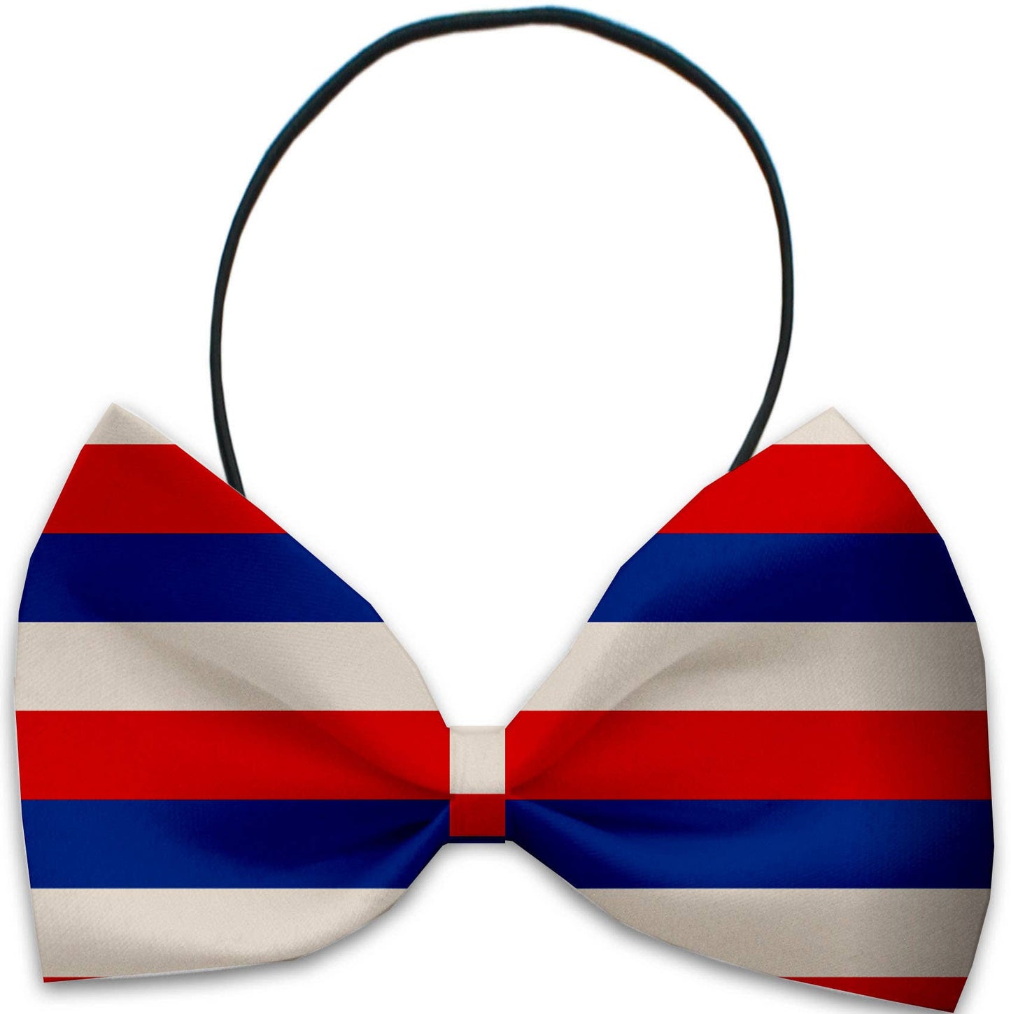 Patriotic Stripes Pet Bow Tie - Velcro