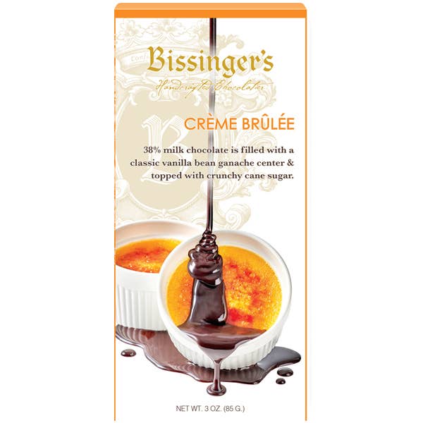 Bissinger's Milk Chocolate Creme Brulee Bar 3 OZ