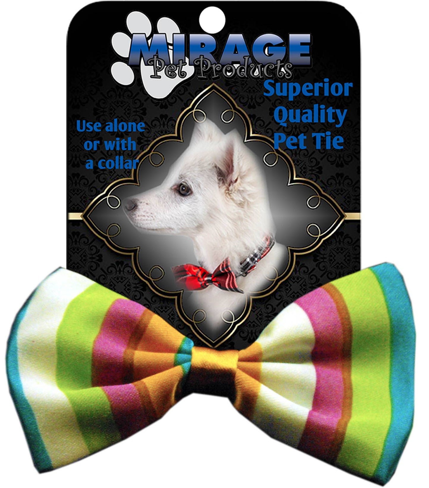 Funky Stripes Pet Bow Tie