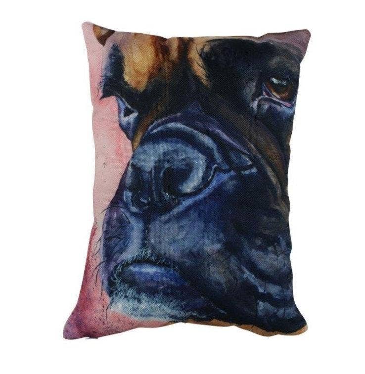 UniikPillows - Boxer Watercolor Pillow