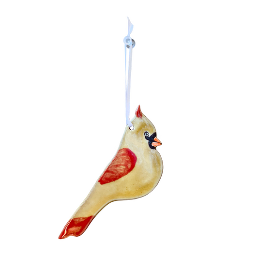 Female Cardinal Ornament