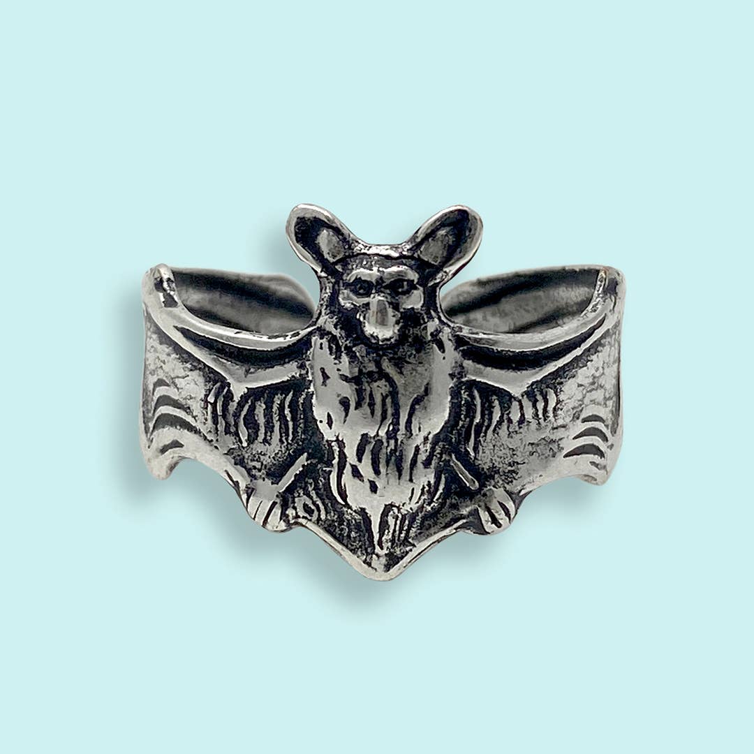 Silver Bat Ring