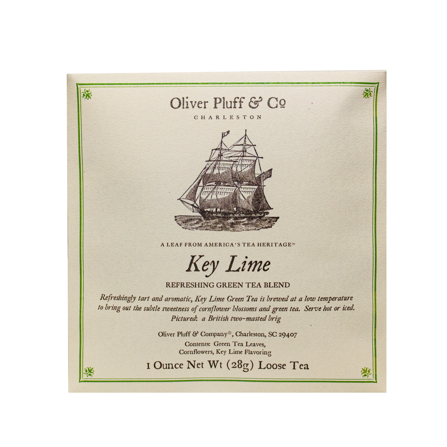 Key Lime Green Fine Tea