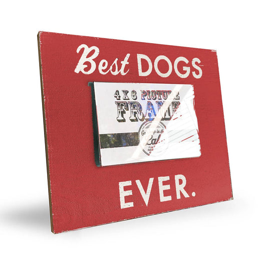 Frame- Best Dogs ever 4 x 6 frame- Teal and RED