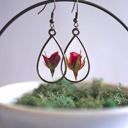 Birth Flower Earrings - June