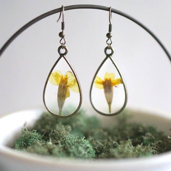 Birth Flower Earrings - October