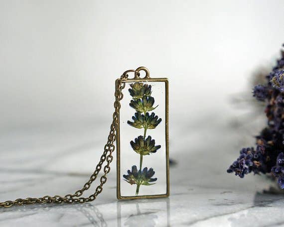 Lavender Pendant Necklace