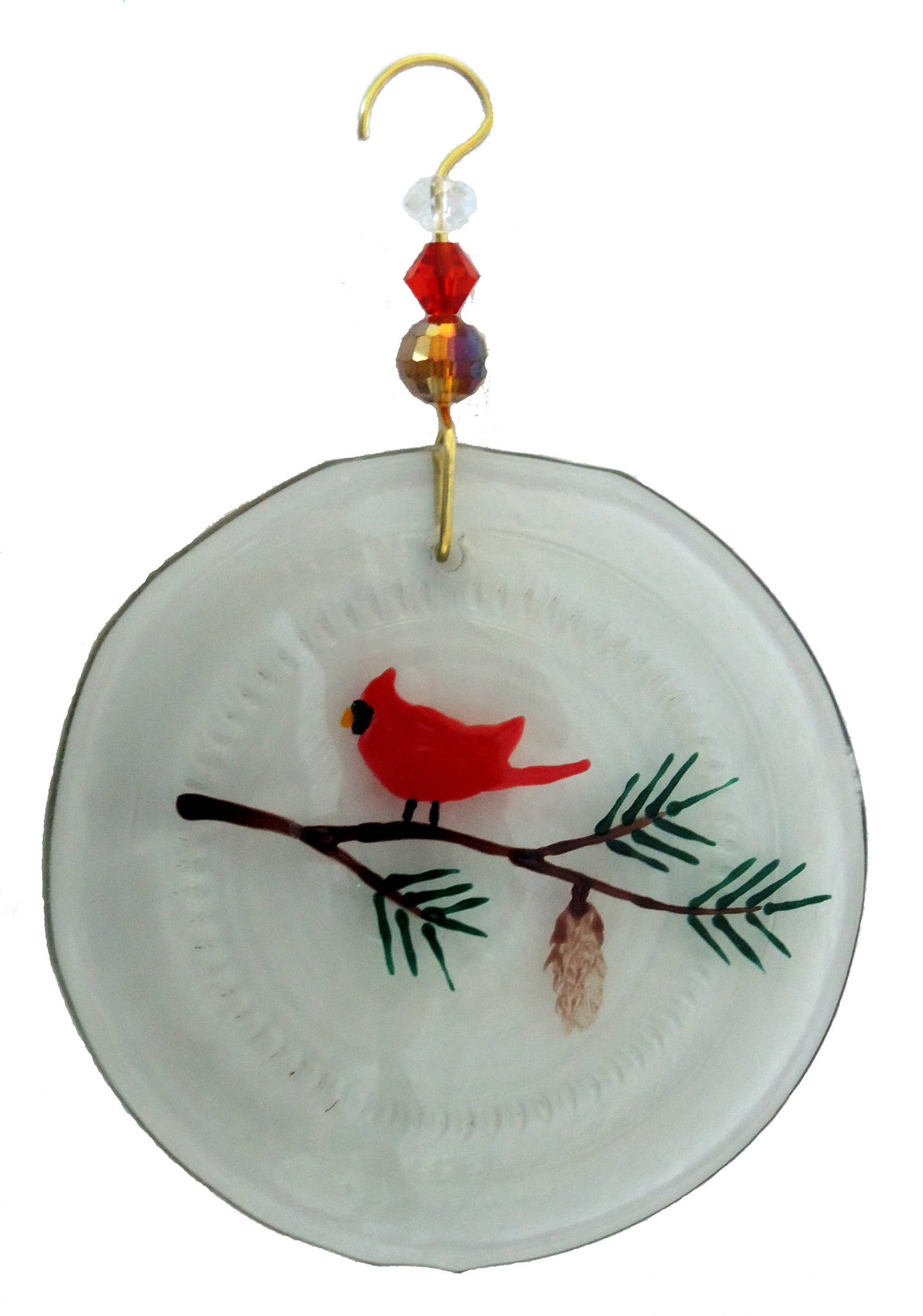 Ornament - Redbird & Pine Branch