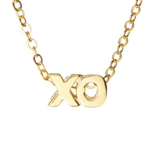 XO Necklace: Gold