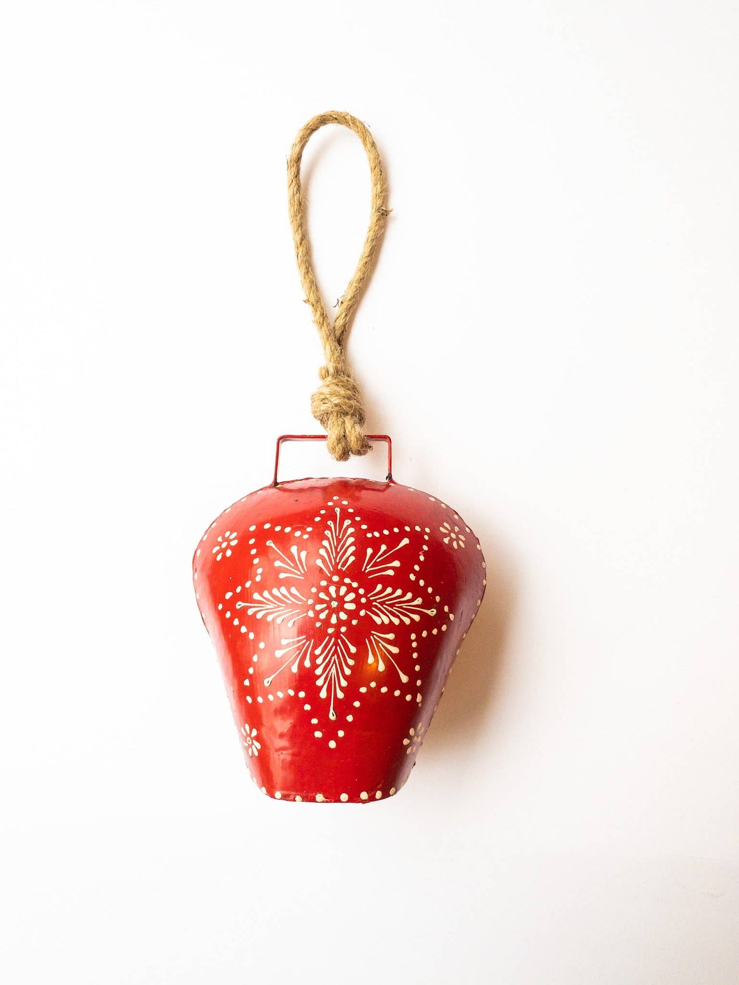 Hand Painted Red Cow Bell