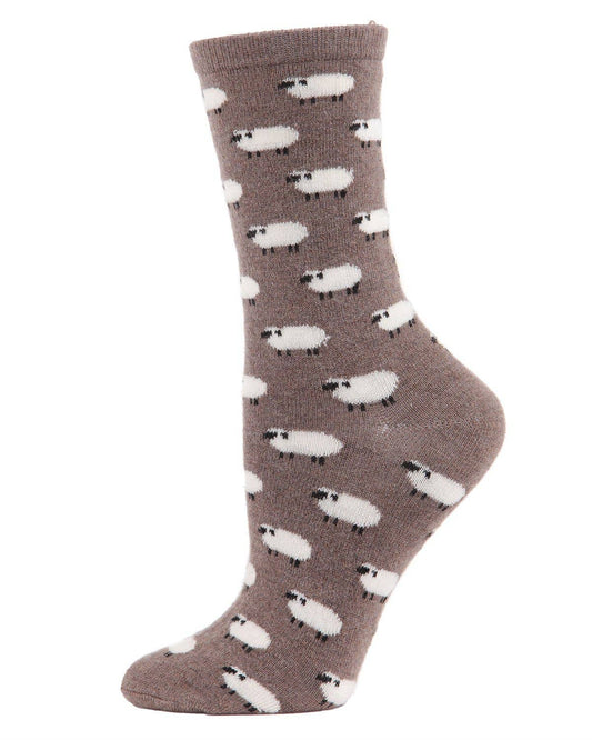 Sheep Cashmere Blend Crew Socks