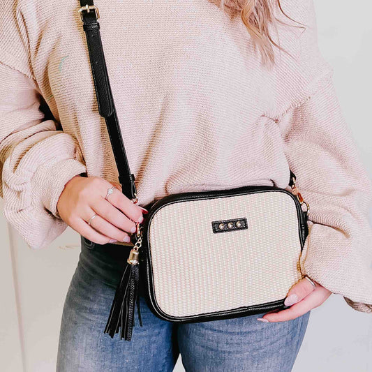 Silvia Straw Camera Bag