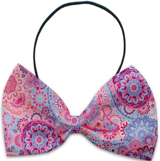 Pink Bohemian Pet Bow Tie