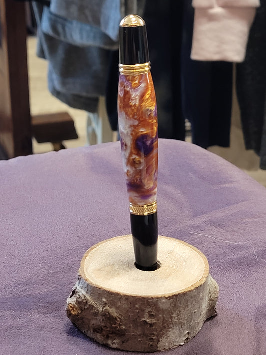 TM Purple Tiger Resin Pen