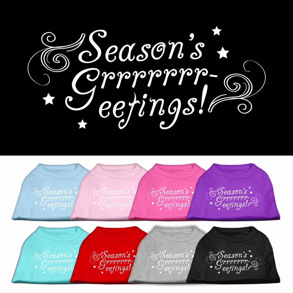 Seasons Greetings Dog Shirt