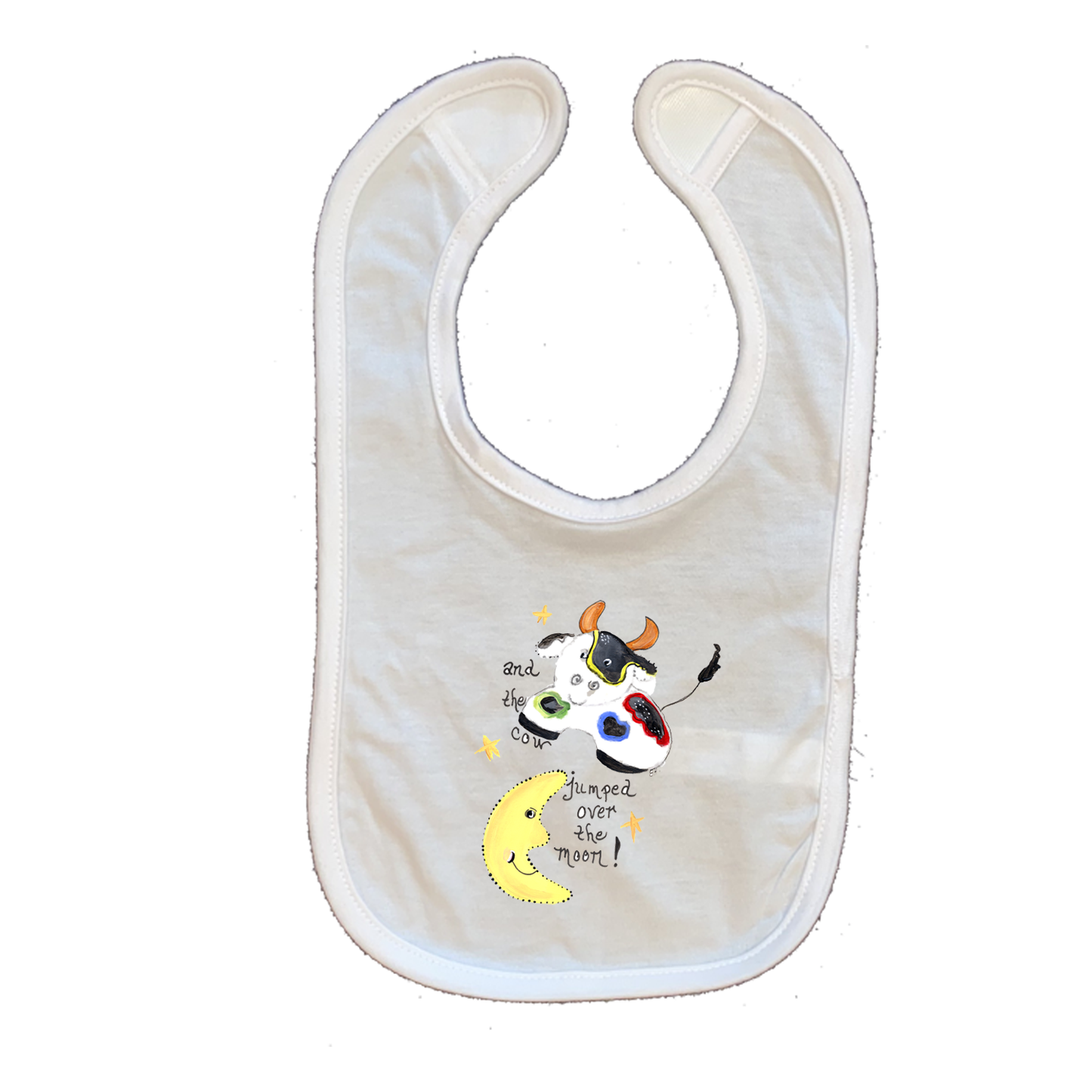 Baby Set- Cow Over the Moon Baby Set- Blanket, Gown and Bib