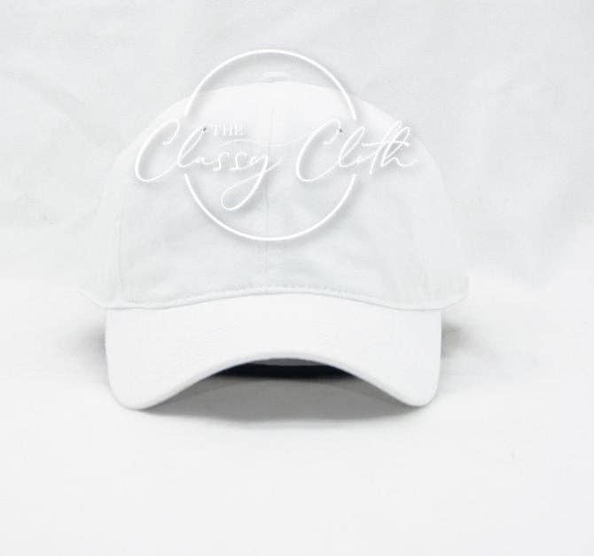 Baseball Cap- Hat Classic White