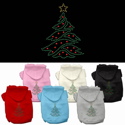 Christmas Tree Rhinestone Hoodies