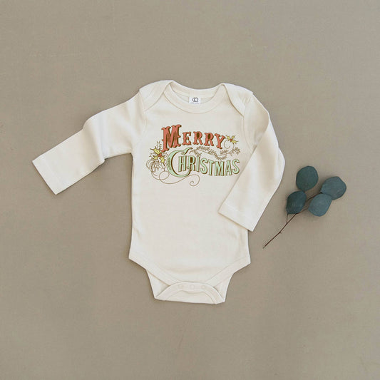 Merry Christmas Shitters Full Organic Baby Onesie