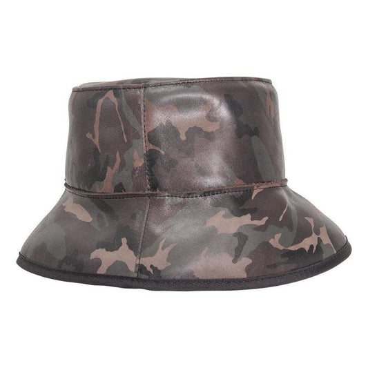 Women's Leather Bucket Hat