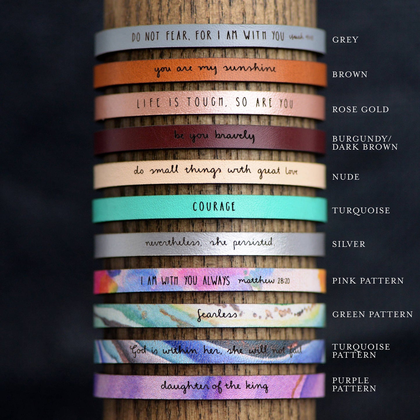 SURVIVOR - Leather Bracelet