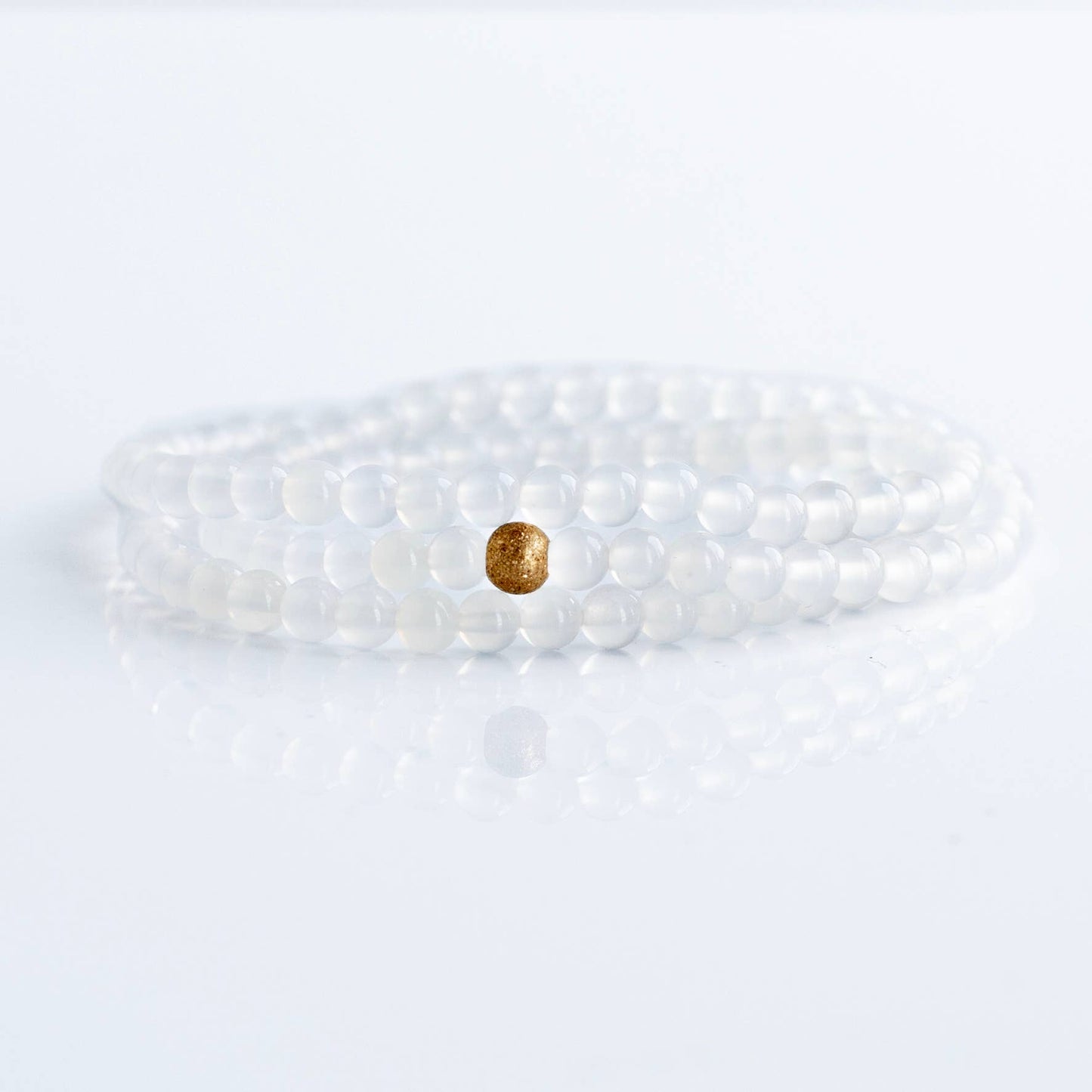 Gemstone Bracelets-White Agate,Crystals & Stones