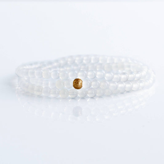 Gemstone Bracelets-White Agate,Crystals & Stones