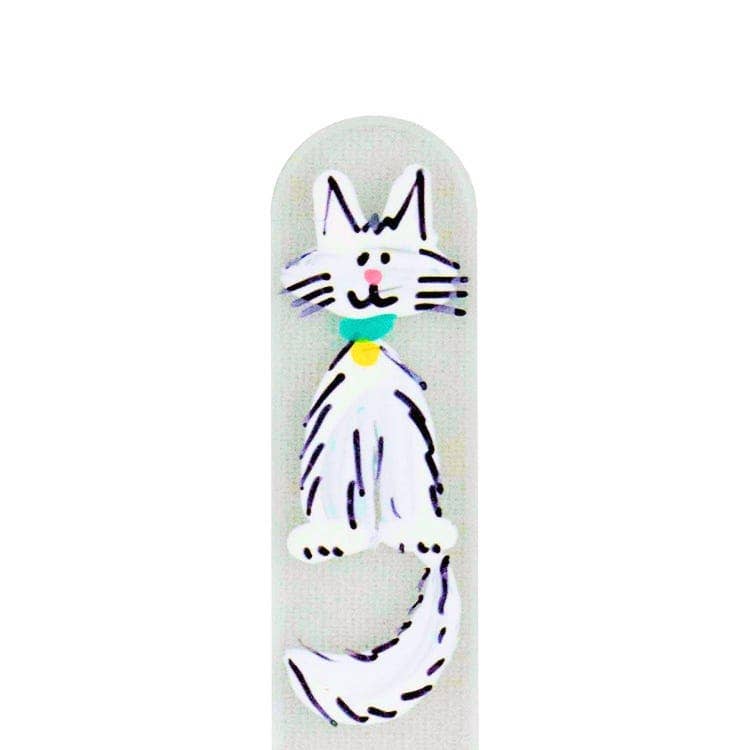 White Kitty Nail File: Medium