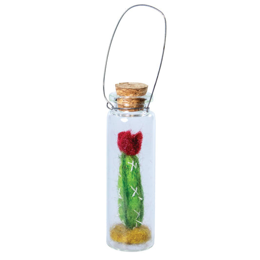 San Pedro Cactus Bottle Ornament