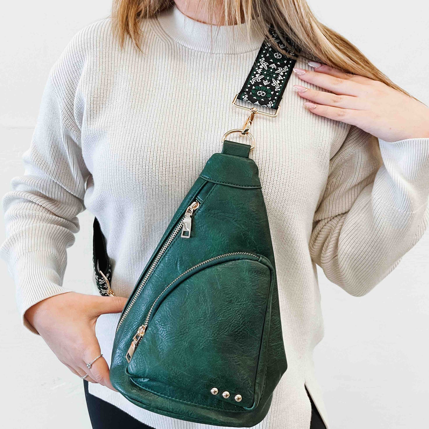 Austin Sling Bag- Green