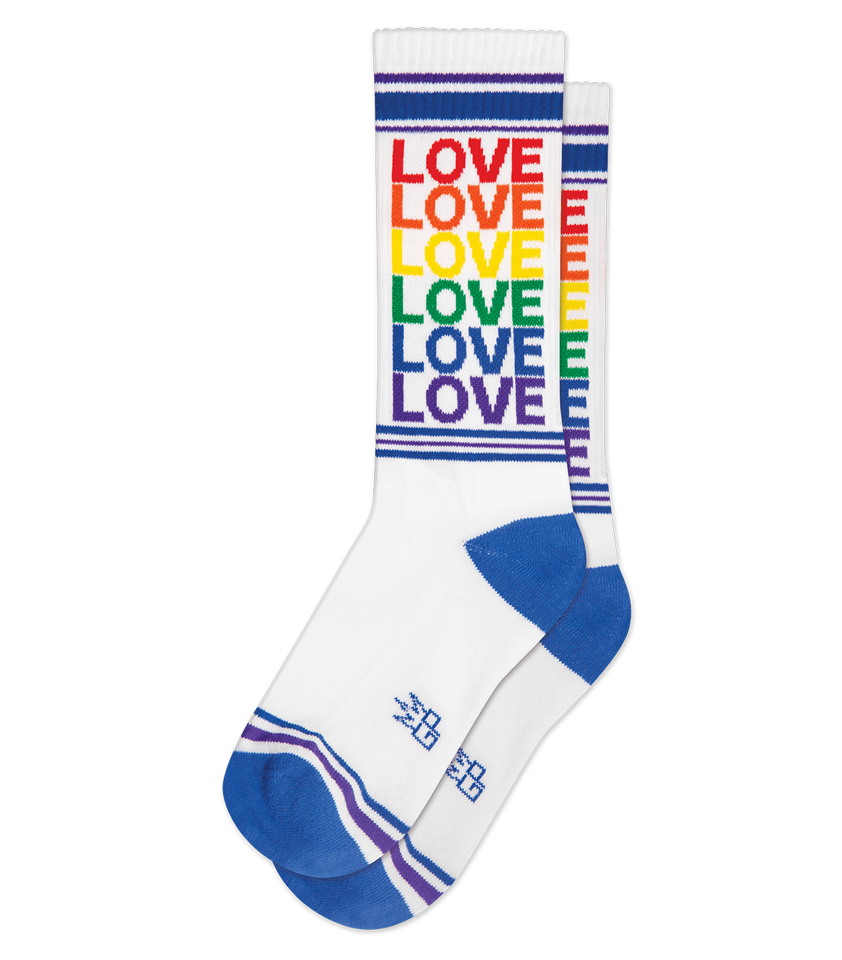 Love Rainbow Gym Crew Socks