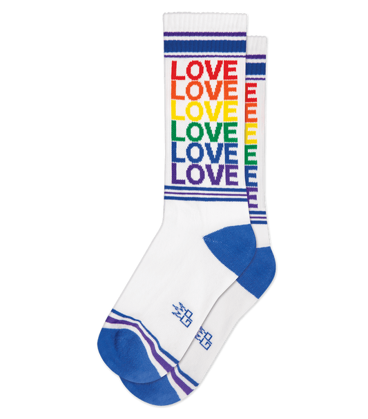 Love Rainbow Gym Crew Socks